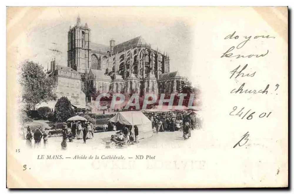 Le Mans — Abside da Catedral — ND Phot - Frente