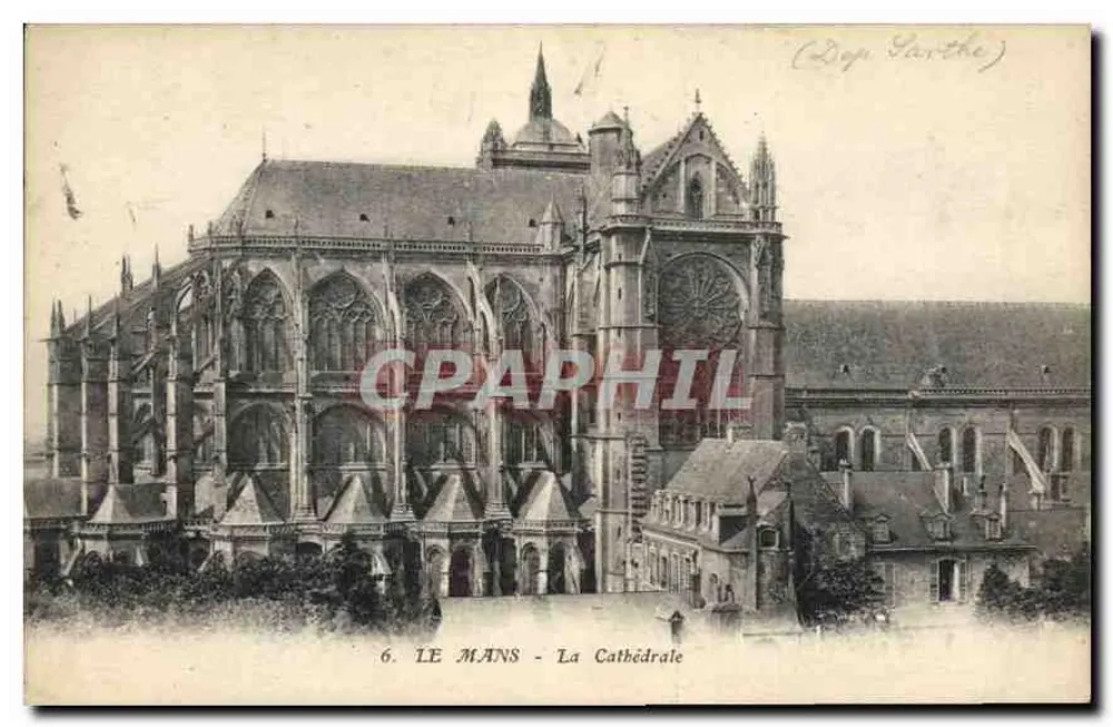 Le Mans - A Catedral — (Coup Garthe) — n°6 - Frente