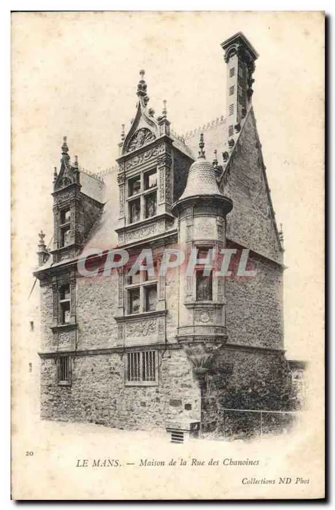 LE MANS — Maison de la Rue des Chanoines — Collections ND Phot - Anverso