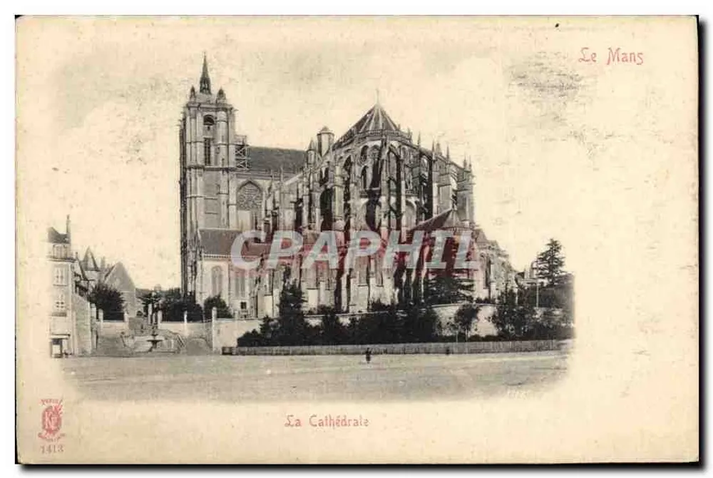 A Catedral — Le Mans — editor PETIT, n° 1413 - Frente