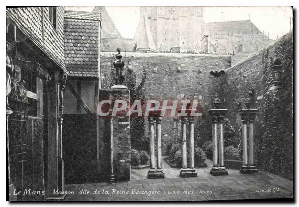 Le Mans. Haus genannt das Haus der Königin Bérengère, eine der Hofläden. - Vorderseite