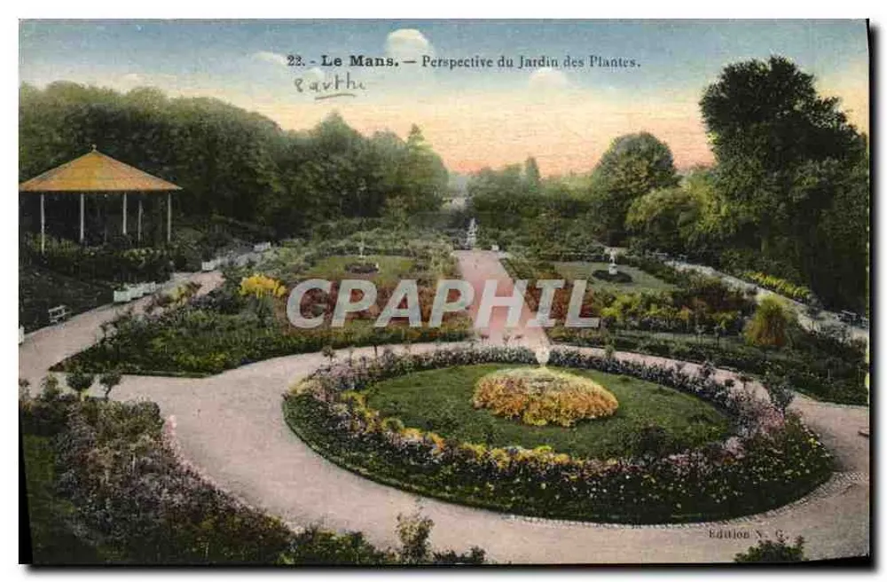 Le Mans — Perspectiva do Jardim das Plantas — Edição Y. C. - Frente