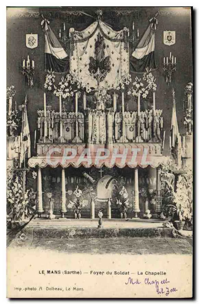 Le Mans (Sarthe) — Soldatenheim — La Chapelle — imp.-photo R Dolbeau, Le Mans - Vorderseite