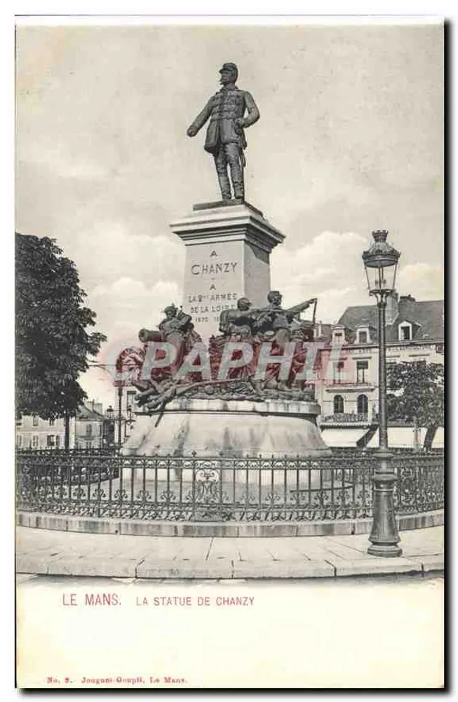 Le Mans: A estátua de Chanzy — Jougoni-Goupil, n° 3 - Frente