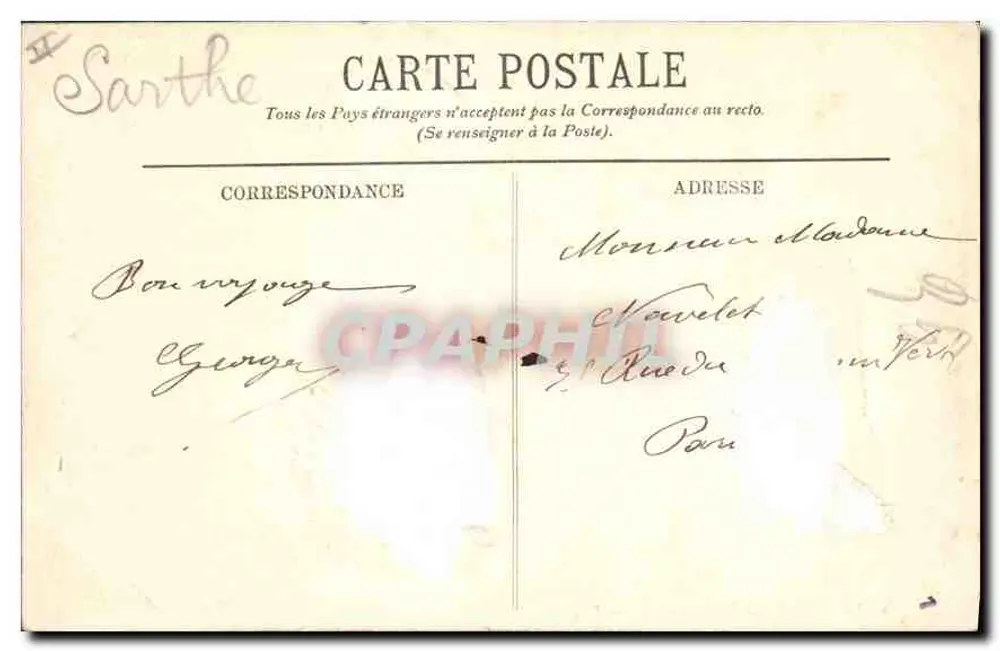 Le Mans — O Ponte em X — LL. - Verso