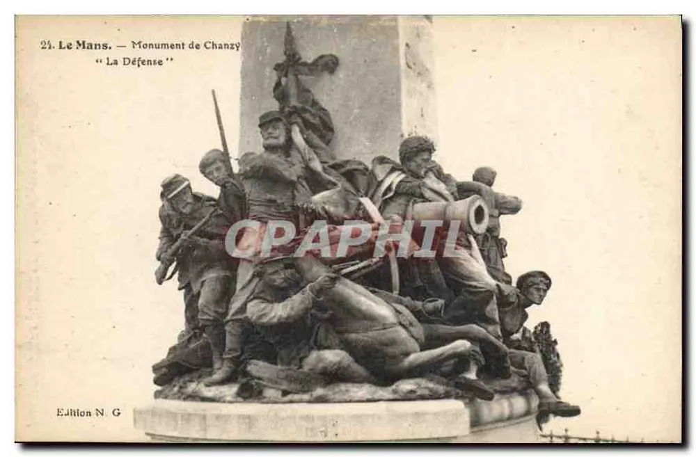 Le Mans — Denkmal Chanzy « La Défense » — Ausgabe N.G. - Vorderseite