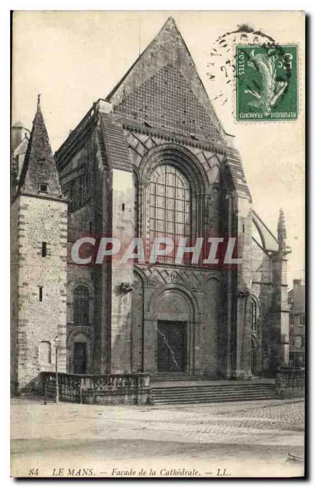 Le Mans — Fachada da Catedral — LL. — n°84 - Frente