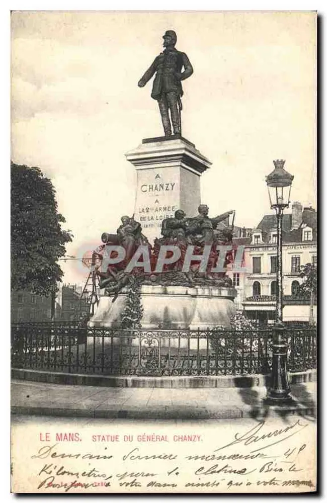 Le Mans, estátua do general Chanzy — editor anônimo, número de série não visível - Frente