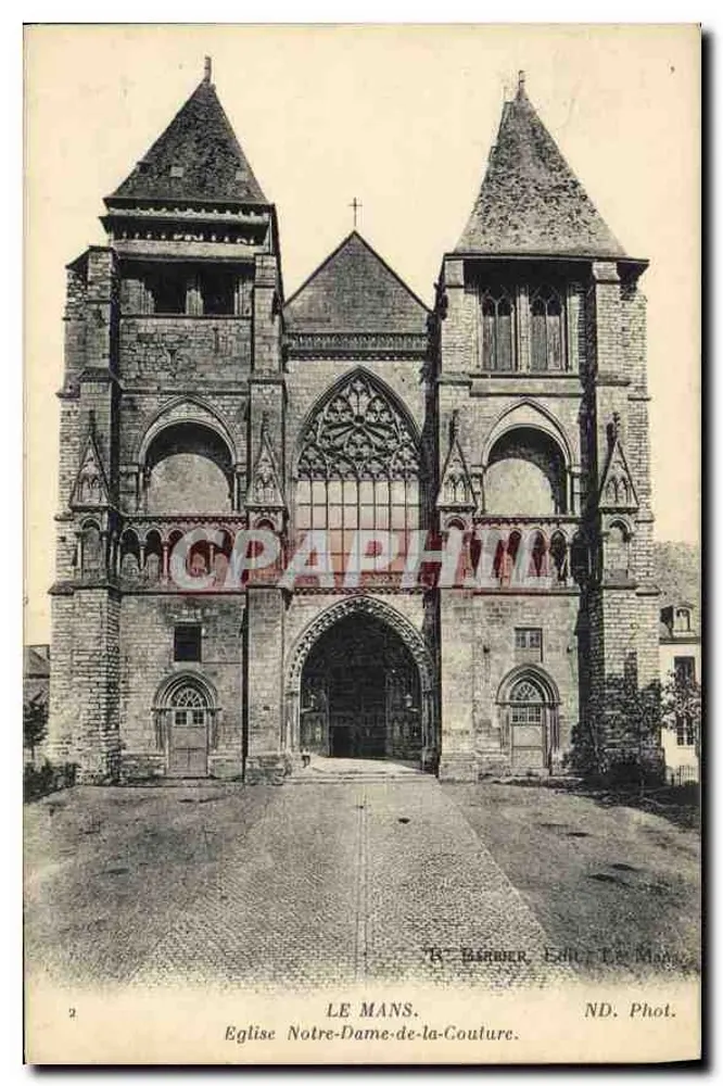 Le Mans. Kirche Notre-Dame-de-la-Couture — B. Berrier, Verlag Le Mans, Nr. 2 - Vorderseite