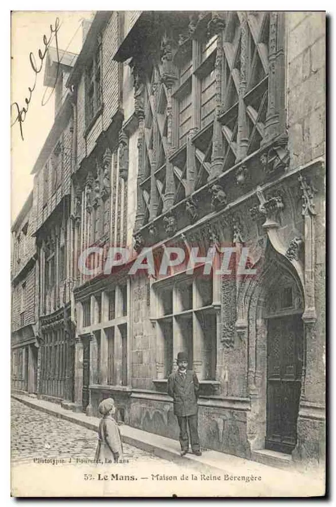 Le Mans — Haus der Königin Berengère — Phototypie J. Bouvret, Le Mans - Vorderseite
