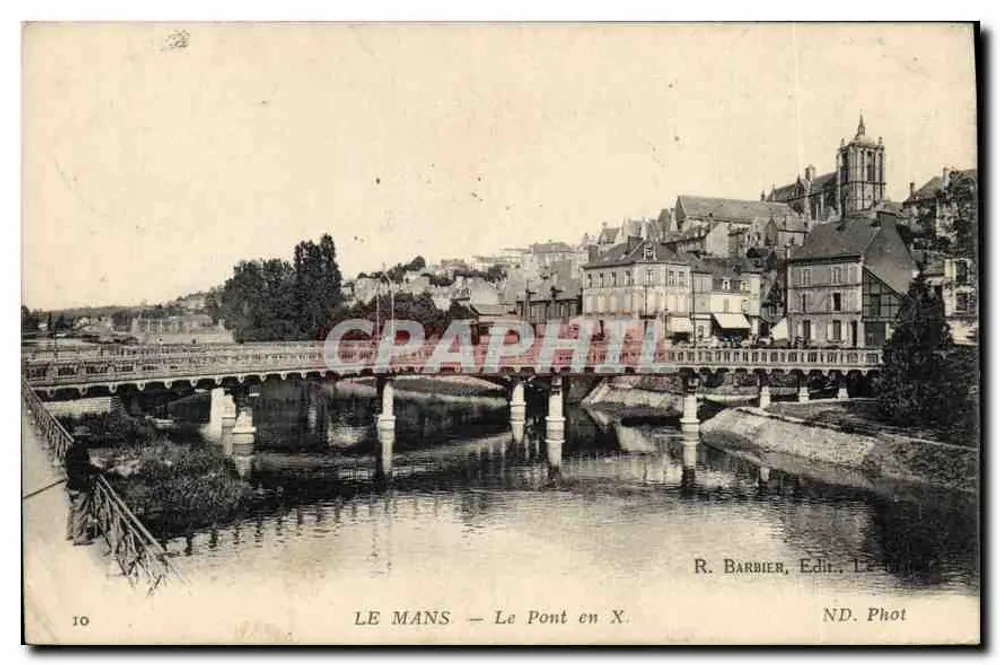 Le Mans — O Ponte em X — R. Barbier, Editor - Frente