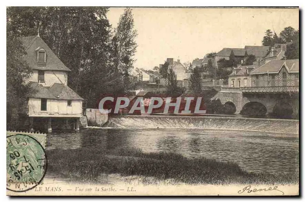 Le Mans — Vista sobre a Sarthe — L.L. — Branelé - Frente