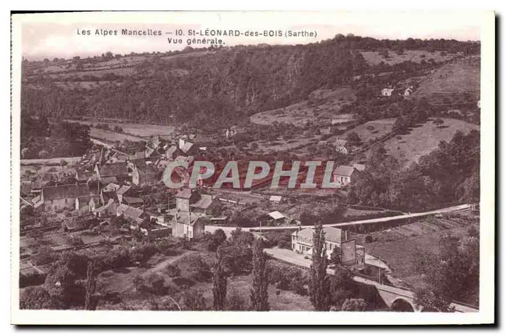 St-Léonard-des-Bois (Sarthe) — Allgemeiner Blick — Imp. A. Dolbray, Le Mans - Vorderseite