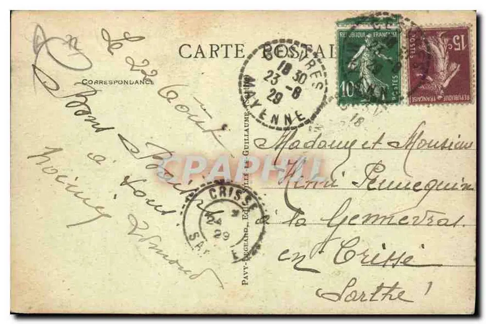 St-Léonard-des-Bois (Sarthe) — Allgemeiner Blick — Die Mancelle-Alpen — 1891 - Rückseite