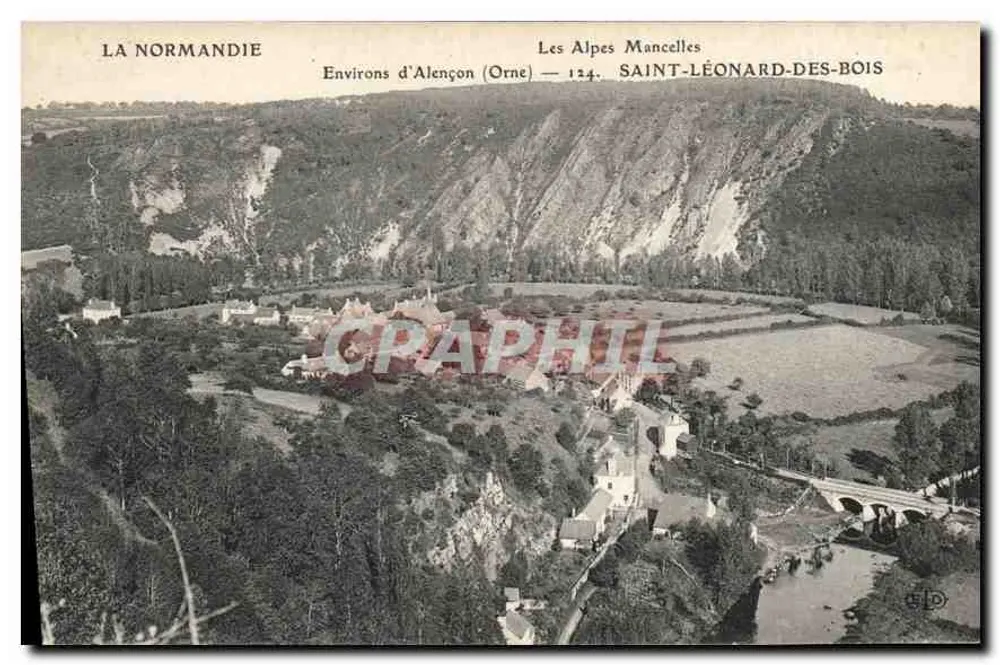 Die Mancel-Alpen — Saint-Léonard-des-Bois — Verlag: LD, Nr. 124 - Vorderseite