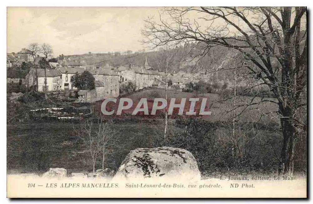 Die Mancelle-Alpen — Saint-Léonard-des-Bois, allgemeine Ansicht — L. Jomiaux, Verleger, Le Mans - Vorderseite