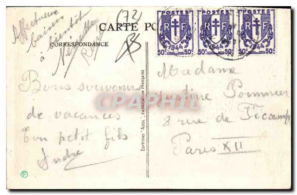 Saint-Léonard-des-Bois (Sarthe) — Allgemeiner Blick — Éditions 'Adol' — n°10 - Rückseite