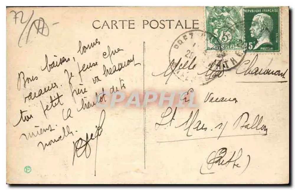 Die Alpen-Mancelles — St-Léonard-des-Bois (Sarthe) — Route de la Poëté und Collines du Moulin Neuf - Rückseite
