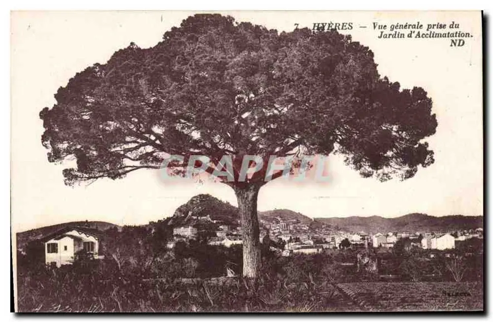 Hyères — Allgemeiner Blick vom Jardin d'Acclimatation — Imp. Litellier, Paris - Vorderseite