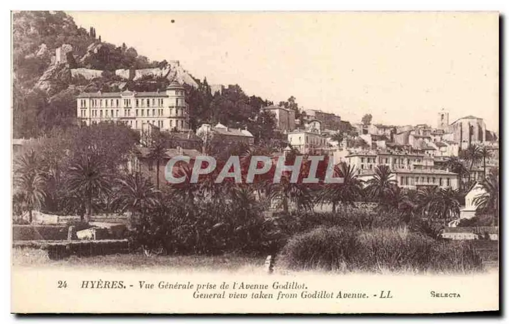 Hyères — Allgemeiner Blick von der Avenue Godillot — Selecta - Vorderseite