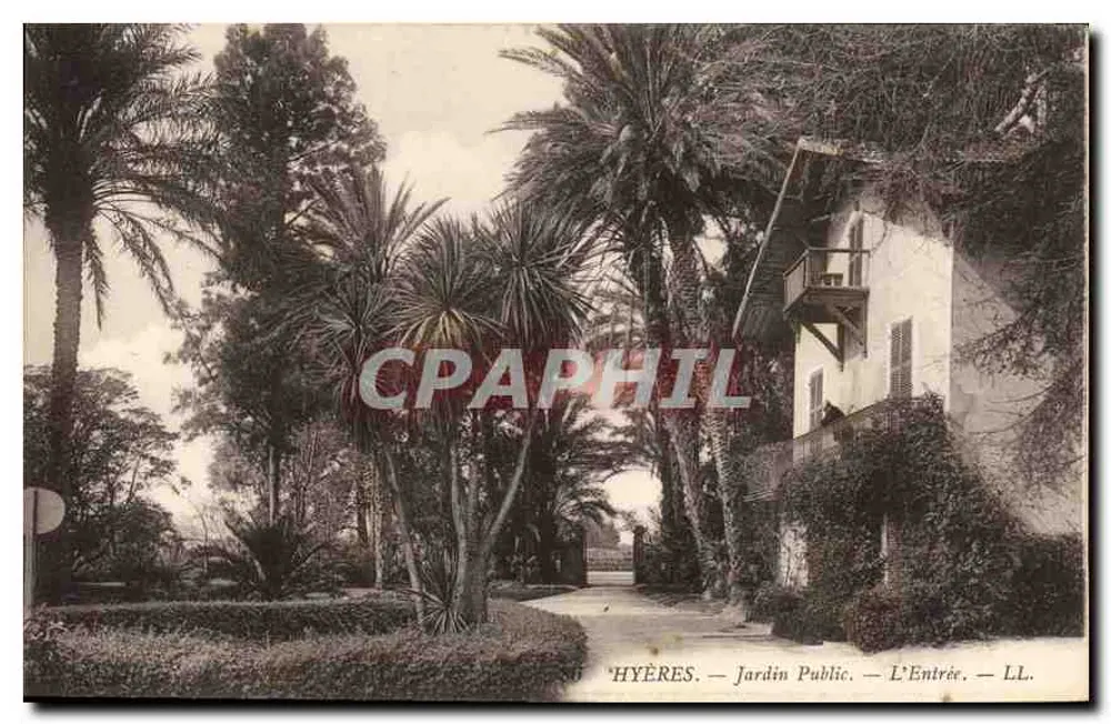 Hyères — Jardim Público — A Entrada — LL. - Frente