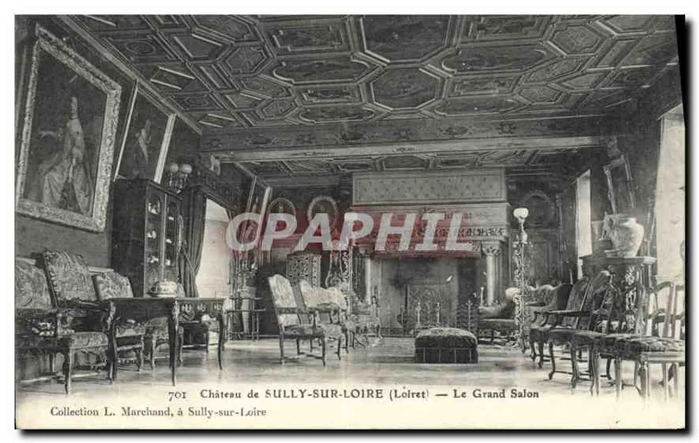 Schloss SULLY-SUR-LOIRE (Loiret) — Der Große Salon — Sammlung L. Marchand, n°701 - Vorderseite
