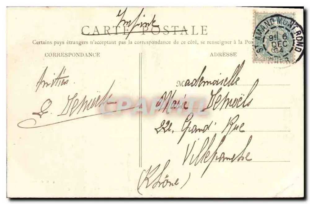 Um Saint-Amand-Montrond — Abtei Noirlac — B. F., Paris - Rückseite