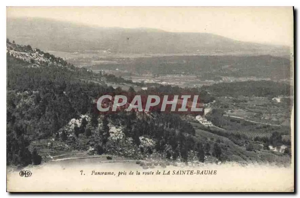 Panorama tirado da estrada de LA SAINTE-BAUME — Editor: E. Le Deley, Paris - Frente