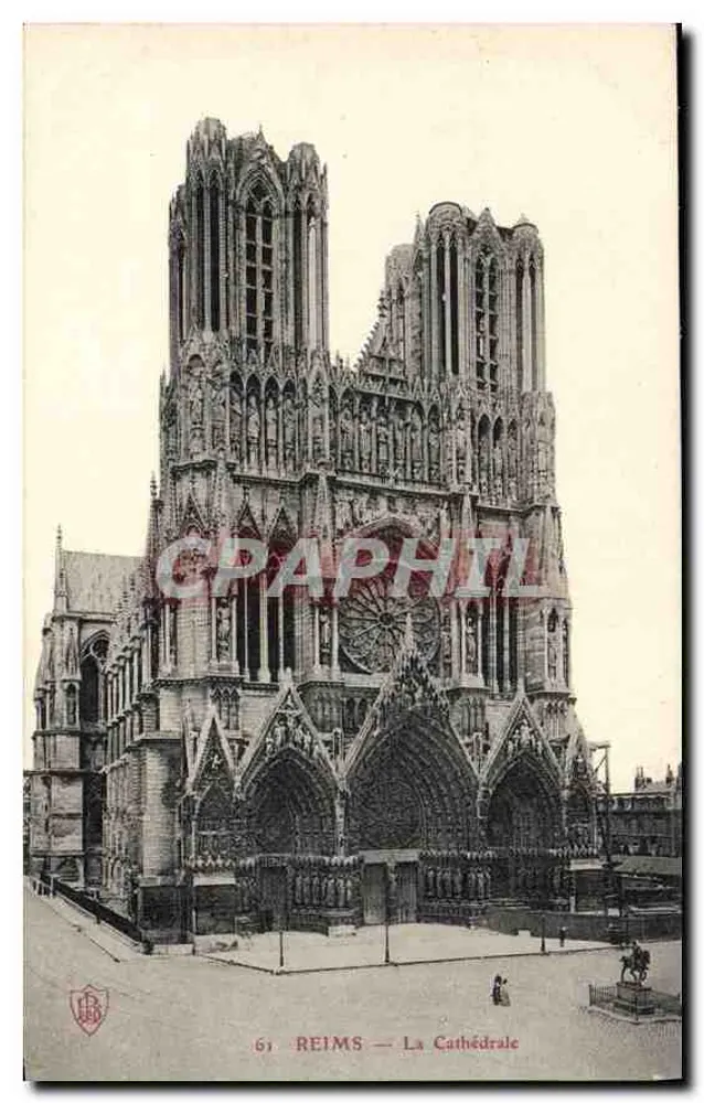 Reims — A Catedral — CPAPHIL - Frente