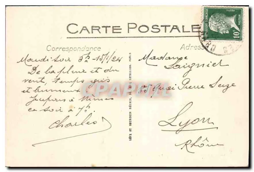 AIGUES-MORTES - Die südlichen Mauern - LL. - Rückseite