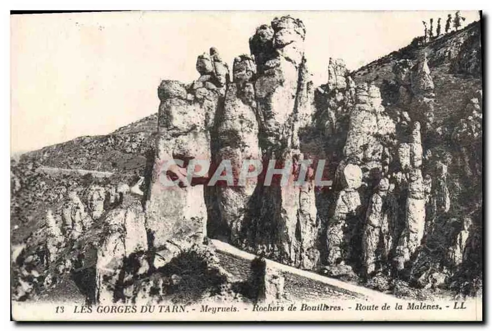 Die Gorges du Tarn — Meyrueis — Bouillères Felsen — Route der Malènes — LL - Vorderseite