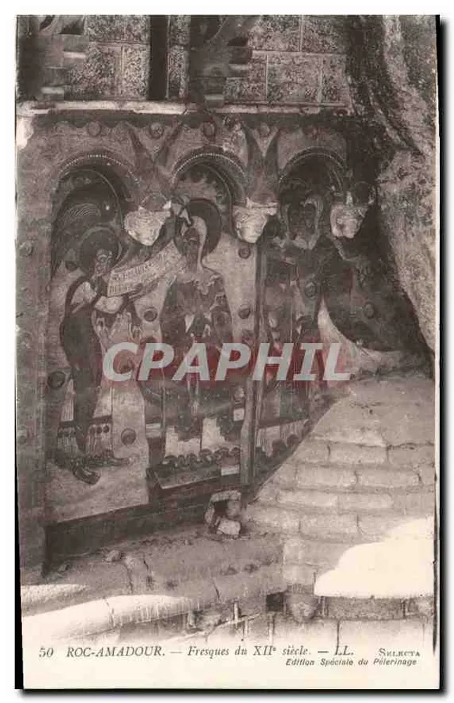 Roc-Amadour — Frescos del siglo XII — Edición Especial del Pellegrinaje, n°50 - Anverso