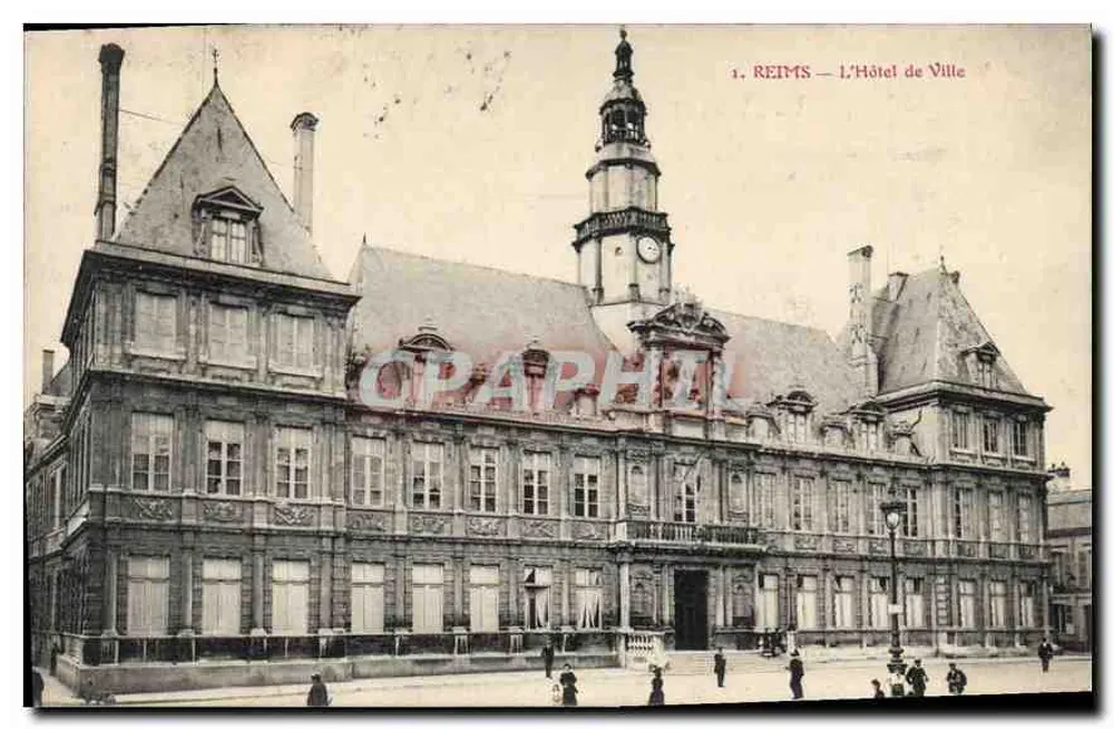 Reims — O Hotel de Ville - Frente