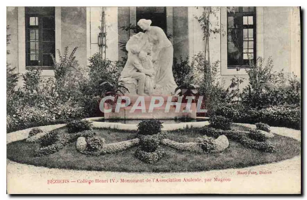 Péziers — Collège Henri IV — Denkmal der Tierfreunde, von Magevou - Vorderseite