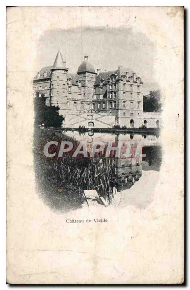 Castelo de Vizille — vista do castelo refletido na água — editor não identificado - Frente