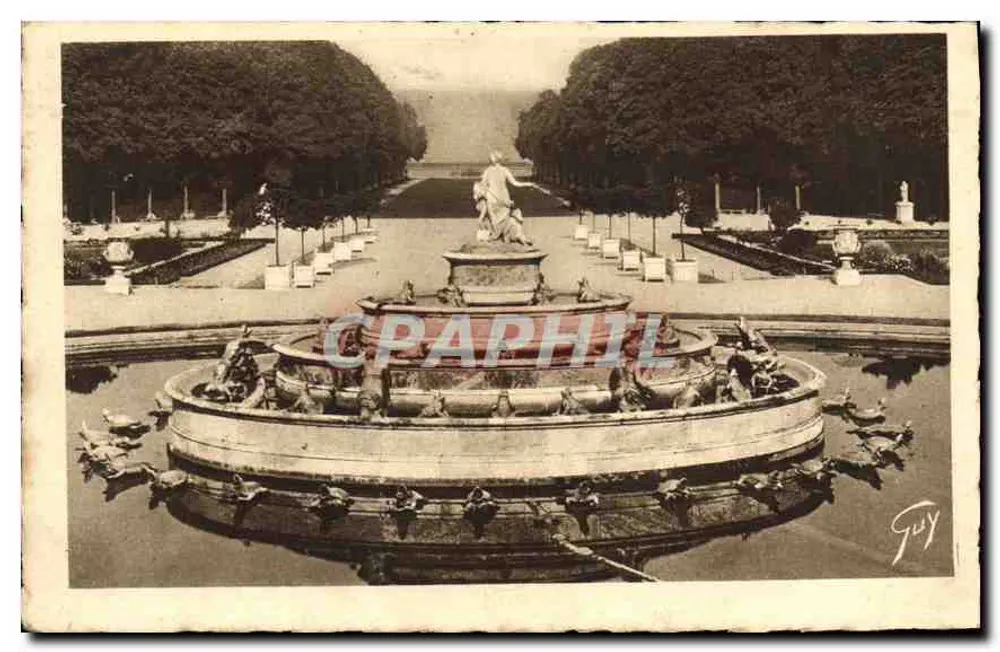 Bacia de Latona — Versailles — Edições G. Guy - Frente