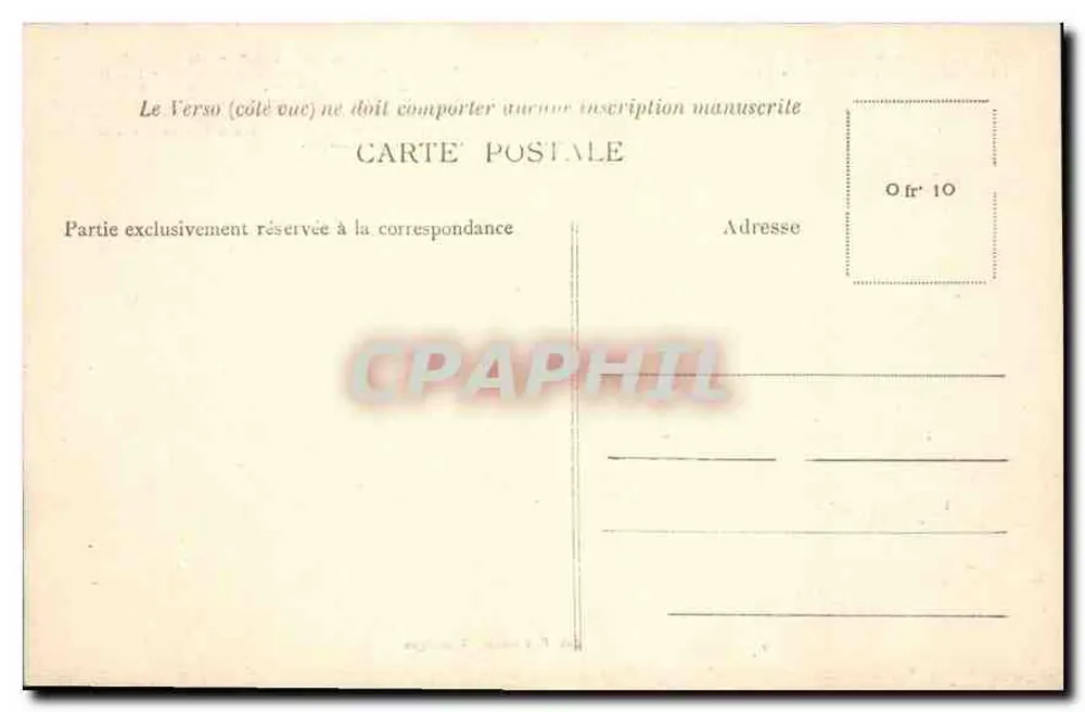 Ruinen des Schlosses des Bären — Montluçon — Lib. F. Pailhoud, Montluçon - Rückseite