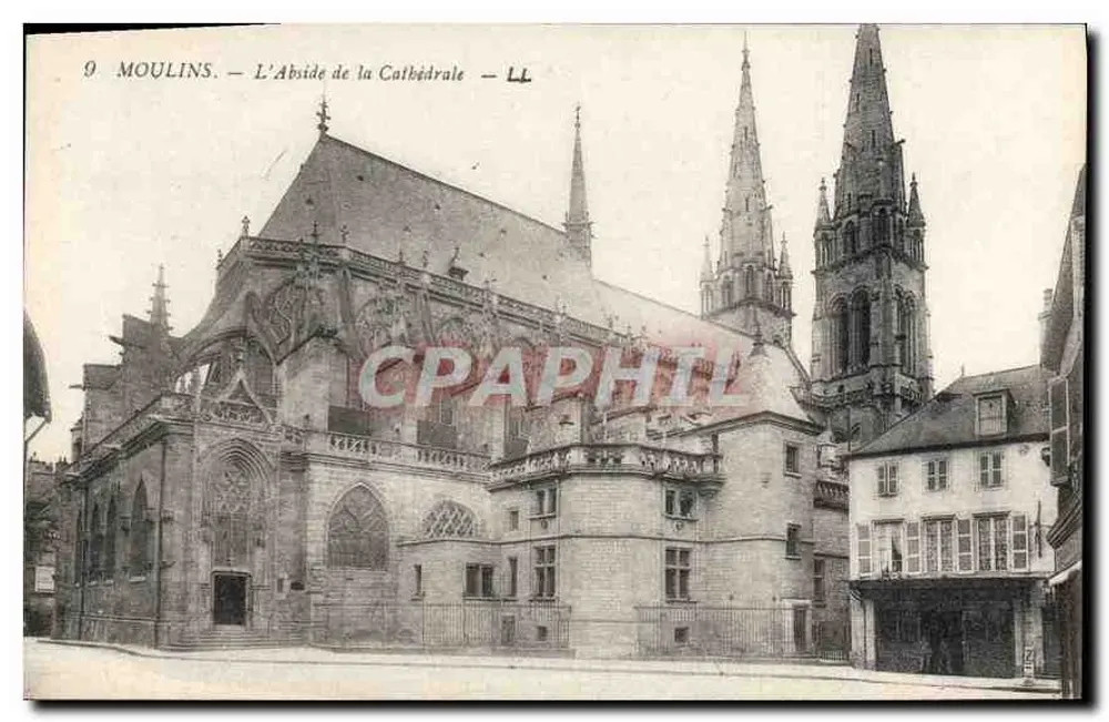 Moulins — A Abside da Catedral — LL - Frente