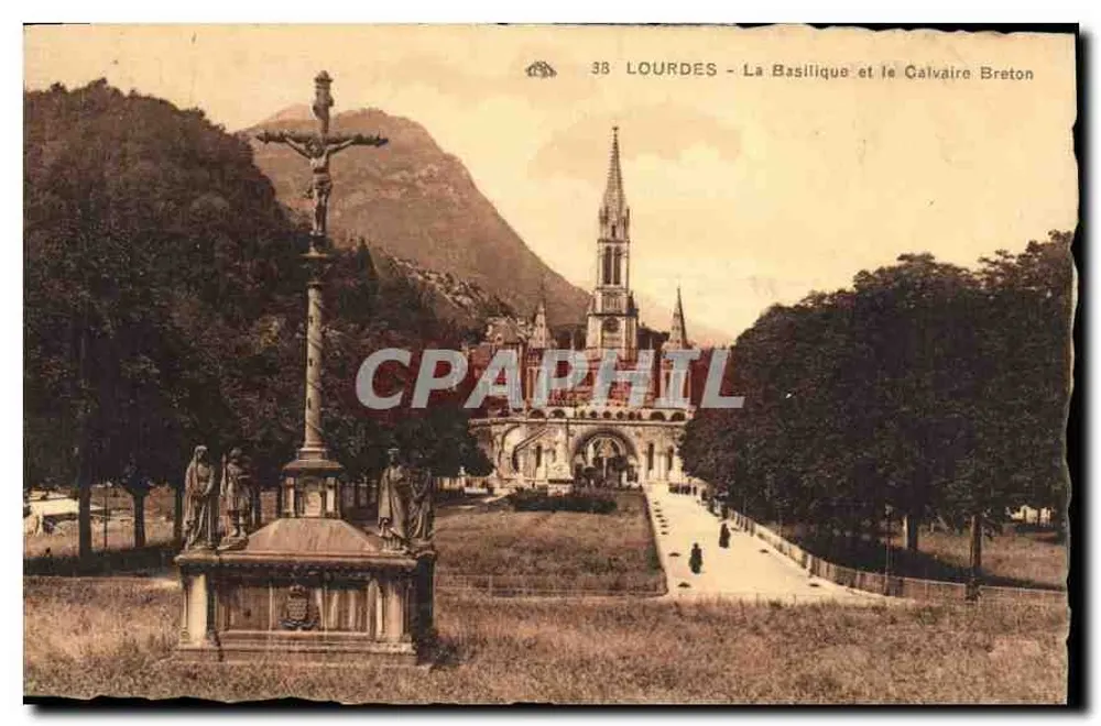 Lourdes - Die Basilika und der Bretonische Calvary — Lourdes-Ausgabe - Vorderseite