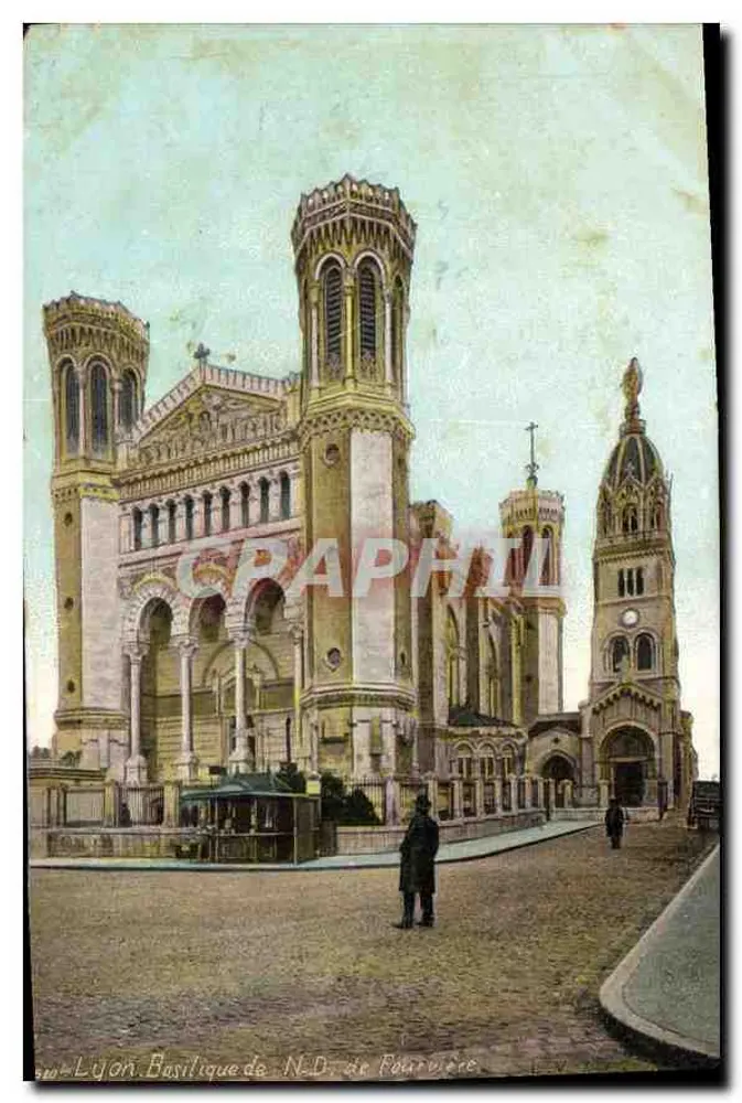 Lyon - Basílica Nossa Senhora de Fourvière — editor desconhecido, número de série não visível - Frente