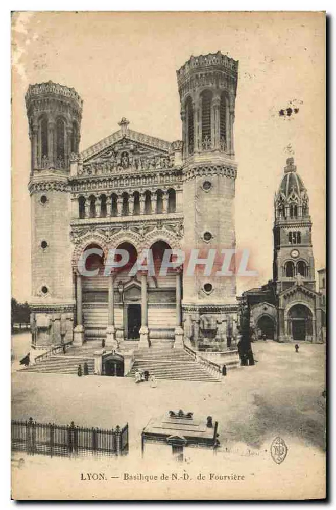 LYON — Basilique de N.-D. de Fourvière — éditeur anonyme, n° 458 - Frente