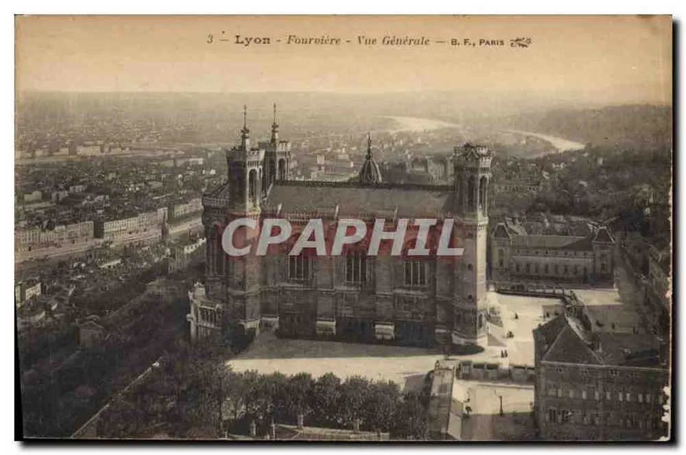 Lyon - Fourvière - Widok ogółem — B.F., Paryż - Awers