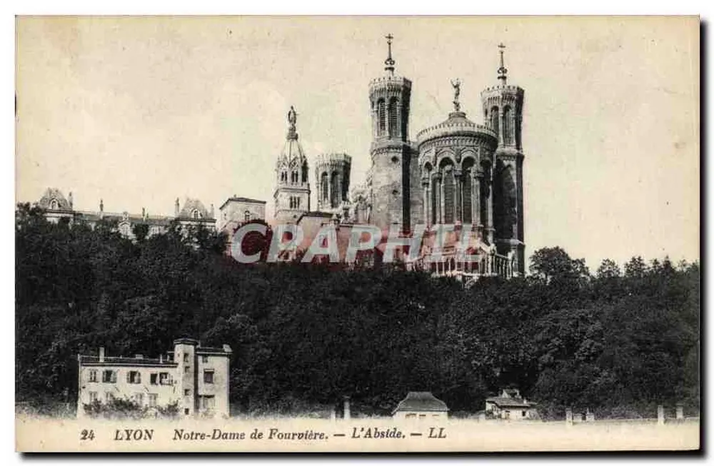 LYON Notre-Dame de Fourvière — A Abside — LL - Frente