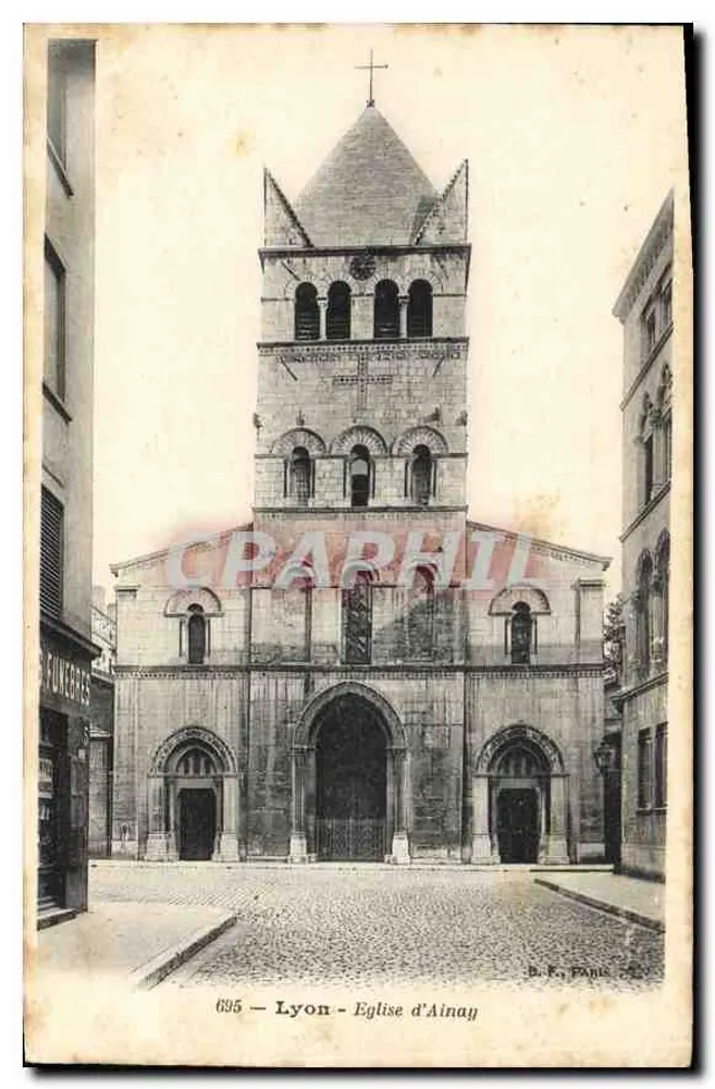 Lyon – Katedra Ainay — B.F., Paryż, nr 695 - Awers