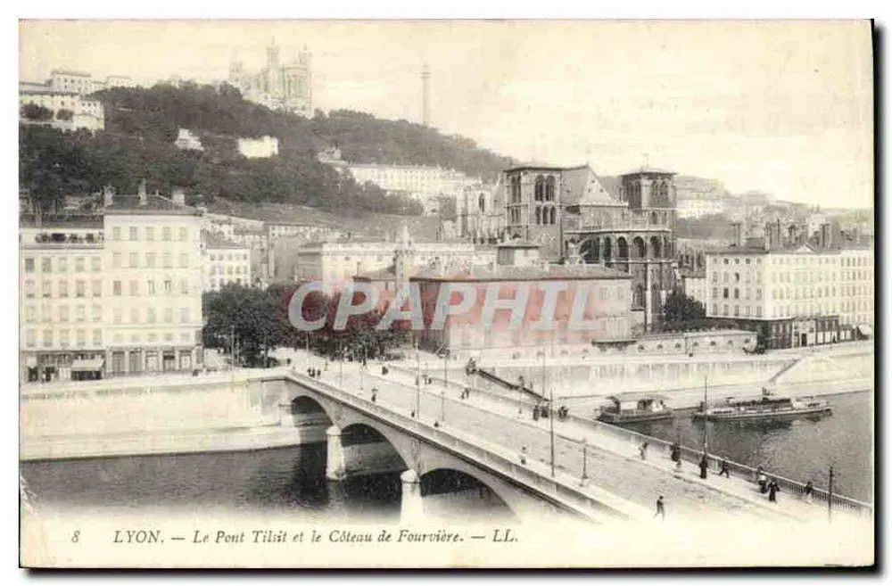 LYON — Le Pont Tilisit et le Côteau de Fourvière — LL. n°8 - Vorderseite