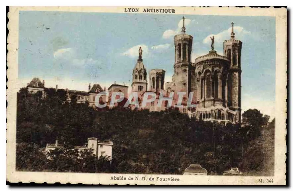 Abside de N.-D. de Fourvière — Lyon — Edição Ph. Compagna, Lyon - Frente