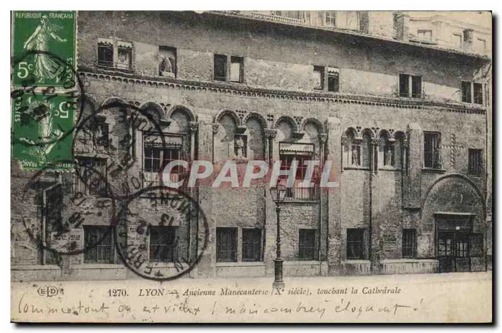 LYON — Altere Manécanterie (10. Jahrhundert), gegenüber der Kathedrale — Verlag nicht sichtbar, Seriennummer nicht lesbar - Vorderseite
