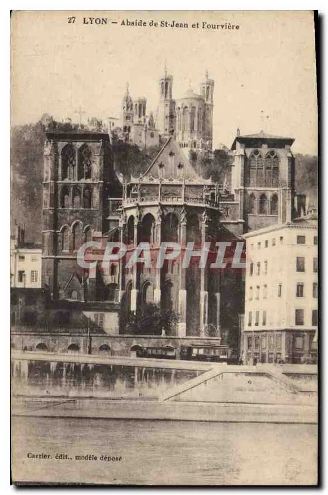 LYON — Abside de St-Jean e Fourvière — Carrier, editor, modelo depositado - Frente