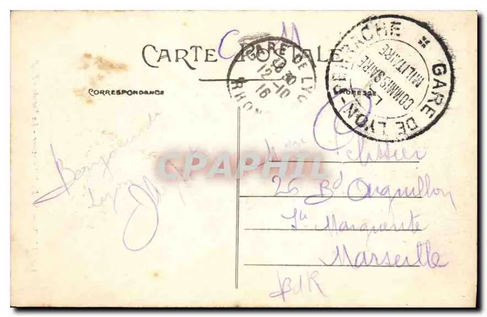 LYON — N.-D. de Fourvière — A Fachada — E. R. — n°148 - Verso