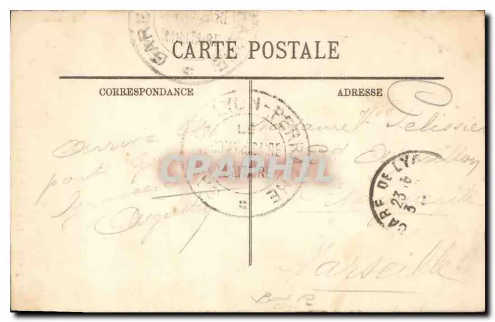 LYON — La Cathédrale St-Jean — LL. — Graphil, n°47 - Verso